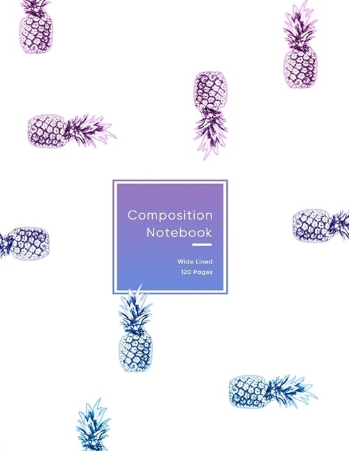 Composition Notebook: school or college ruled journal note book for students - Wide lined size composition style exercise notebook - Cute pi (Paperback)