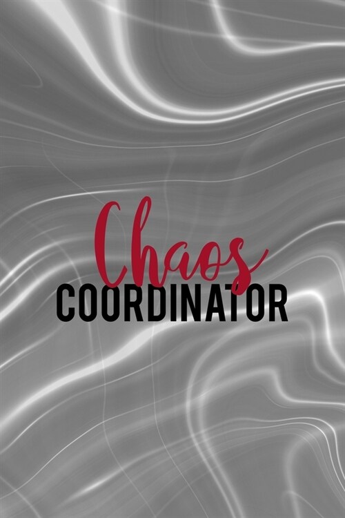 Chaos Coordinator: Notebook Journal Composition Blank Lined Diary Notepad 120 Pages Paperback Gray Aqua Chaos (Paperback)