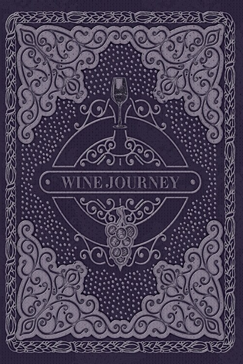 Wine Journey: Dark Grey Design Wine Tasting Journal (Paperback)