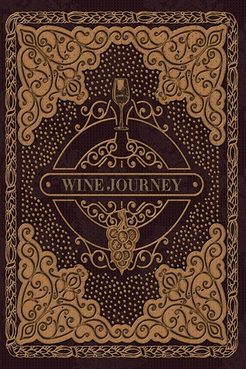 Wine Journey: Deep Purple Design Wine Tasting Journal (Paperback)