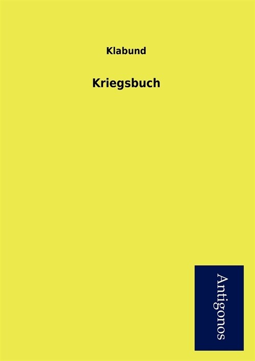 Kriegsbuch (Paperback)