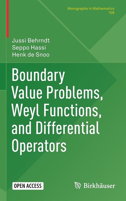 Boundary Value Problems, Weyl Functions, and Differential Operators (Hardcover)