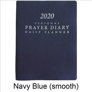 2020 Prayer Diary - Navy Blue - (Matte/Smooth Finish) (Vinyl-bound)
