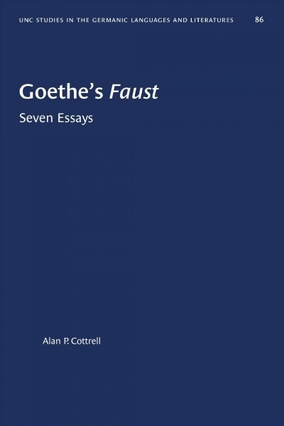 Goethes Faust: Seven Essays (Paperback)