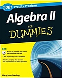 Algebra II: 1,001 Practice Problems for Dummies (+ Free Online Practice) (Paperback)