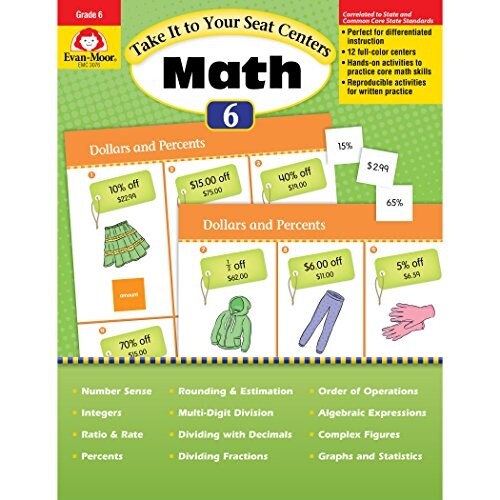 Take It to Your Seat: Math Centers, Grade 6 Teacher Resource (Paperback, Teacher)