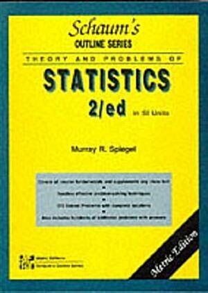 [중고] Schaum‘s Outline of Theory and Problems of Statistics (Schaum‘s Outline Series) (Paperback, 2nd)