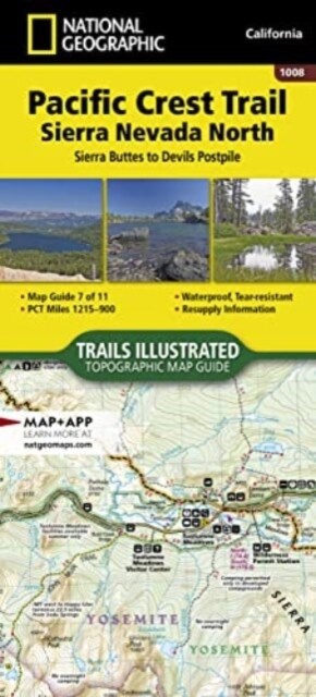 Pacific Crest Trail: Sierra Nevada North Map [Sierra Buttes to Devils Postpile] (Other, 2022)