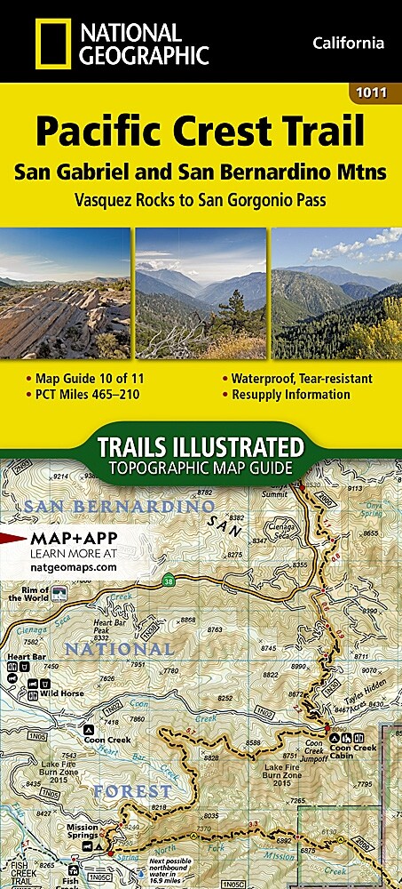 Pacific Crest Trail: San Gabriel and San Bernardino Mountains Map [Vasquez Rocks to San Gorgonio Pass] (Other, 2022)