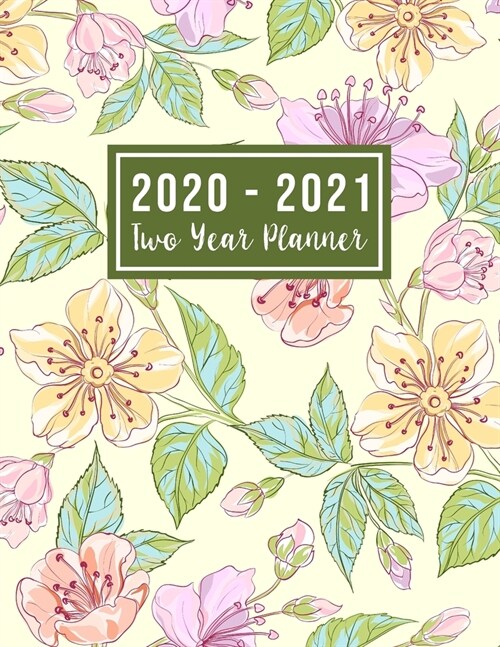 2020-2021 Two Year Planner: 2 year academic monthly planner - Monthly Schedule Organizer - Agenda Planner For The Next Two Years, 24 Months Calend (Paperback)