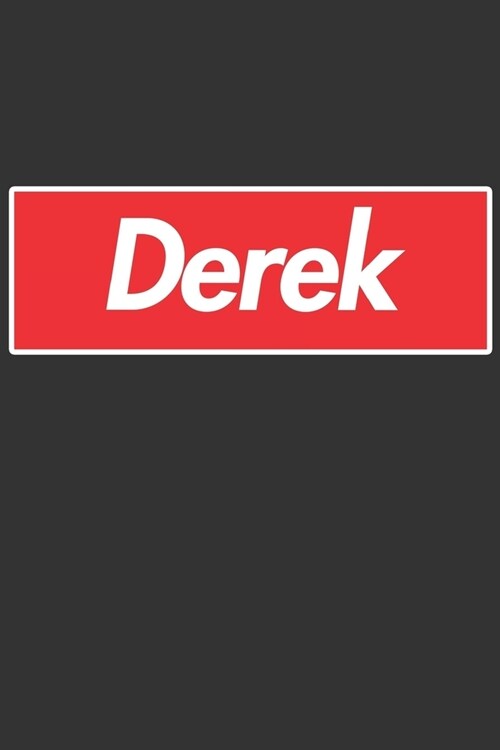 Derek: Derek Planner Calendar Notebook Journal, Personal Named Firstname Or Surname For Someone Called Derek For Christmas Or (Paperback)