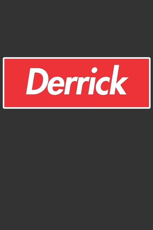 Derrick: Derrick Planner Calendar Notebook Journal, Personal Named Firstname Or Surname For Someone Called Derrick For Christma (Paperback)