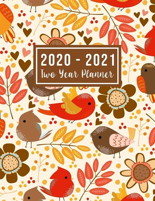 2020-2021 Two Year Planner: monthly 2 year appointment planner 2020-2021 - 24 Months Agenda Planner with Holiday from Jan 2020 - Dec 2021 Large si (Paperback)