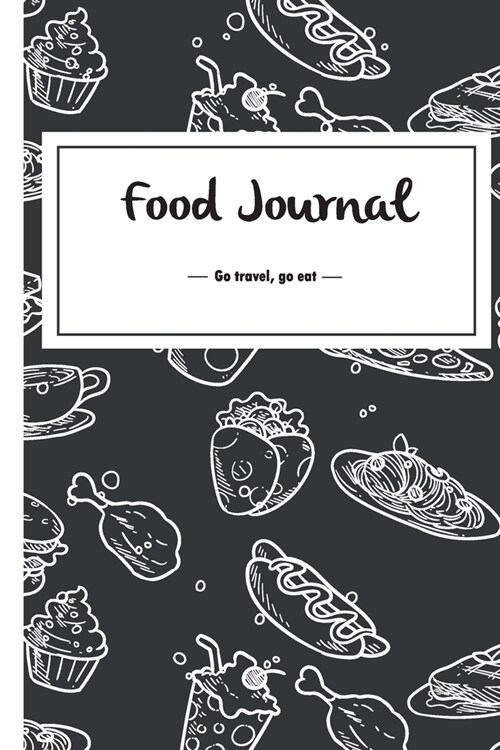 F4 Food Journal Black and White Cover: A daily food and exercise journal for healthy living- Weight loss journal, Meal planner and Activity tracker (1 (Paperback)