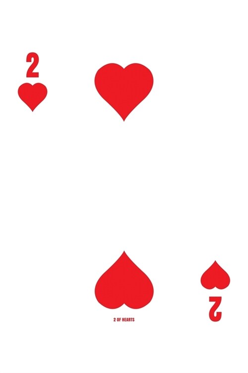 2 Of Hearts: Poker Card 4x4 Graph Paper Notebook With .25 x .25 Squares For Work, Home Or School. 6 x 9 Notepad Journal For Math, (Paperback)