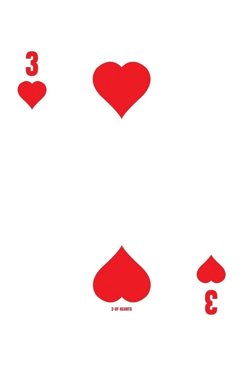 3 Of Hearts: Poker Card 4x4 Graph Paper Notebook With .25 x .25 Squares For Work, Home Or School. 6 x 9 Notepad Journal For Math, (Paperback)