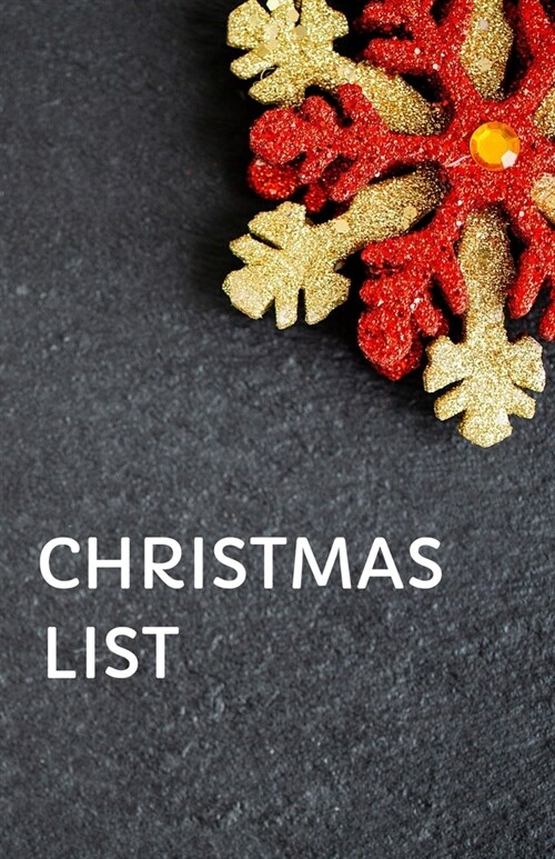 Christmas List: Christmas Notebook With Checklist Boxes And Lines (5.5 x 8.5)(No.1) (Paperback)