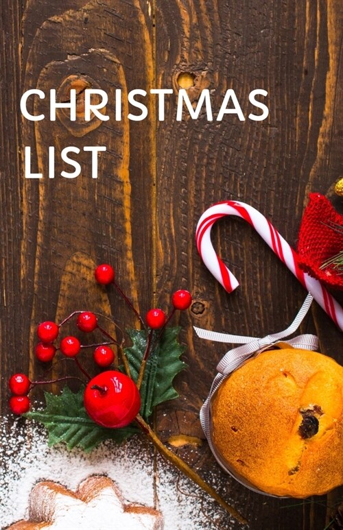 Christmas List: Christmas Notebook With Checklist Boxes And Lines (5.5 x 8.5)(No.2) (Paperback)