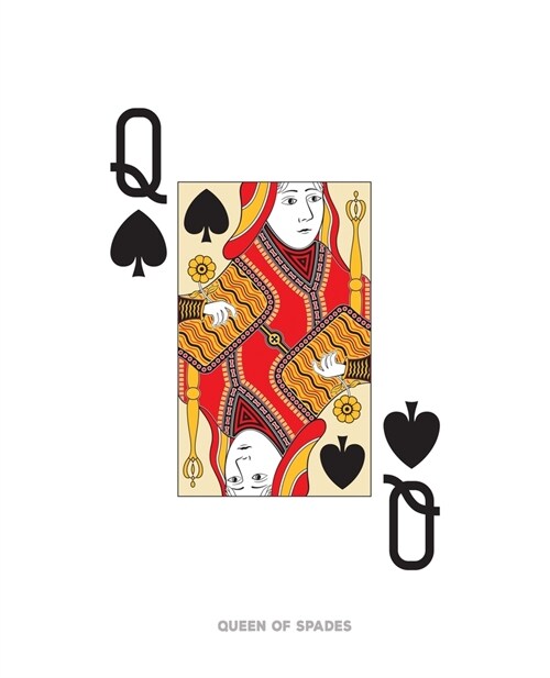 Queen Of Spades: Poker Card 5x5 Graph Paper Notebook With .20 x .20 Squares For Work, Home Or School. 7.5 x 9.25 Notepad Journal For (Paperback)