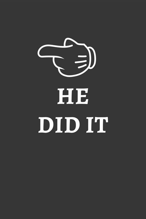 He Did It Notebook: Lined Journal, 120 Pages, 6 x 9, Affordable Gift Journal Matte Finish (Paperback)