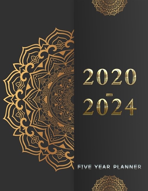 2020-2024 Monthly Planner Five Year Planner: 60 Months Yearly Planner Monthly Calendar with Federal Holidays, Personalized Planner, Password Log, Phon (Paperback)