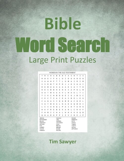 Bible Word Search: Large Print Puzzles (Paperback)