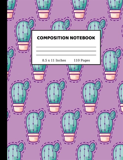 Composition Notebook: Wide Ruled Paper Notebook Journal - Cute Wide Blank Lined Workbook for Teens Kids Students Girls for Home School Colle (Paperback)