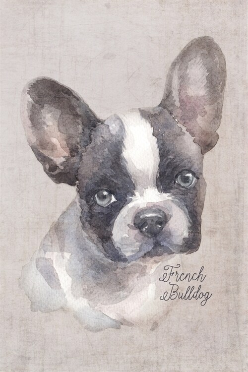 French Bulldog Portrait Notebook: Blank Dot Grid Journal for Dog Lovers, Dog Mom, Dog Dad and Pet Owners - 6x9 - 5MM Dot Grid Pages (Paperback)