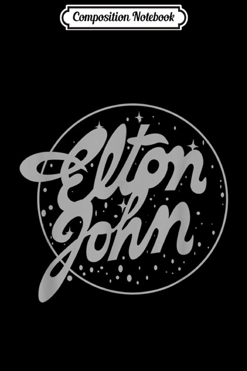 Composition Notebook: Elton John Official Vintage Tour Logo Journal/Notebook Blank Lined Ruled 6x9 100 Pages (Paperback)