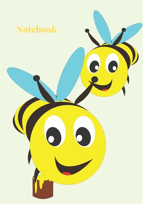 Bee notebook / journal 100 page: 7x10 inch 17.78 x 25.4 cm (Paperback)