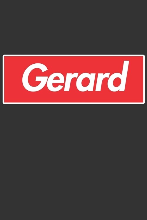 Gerard: Gerard Planner Calendar Notebook Journal, Personal Named Firstname Or Surname For Someone Called Gerard For Christmas (Paperback)