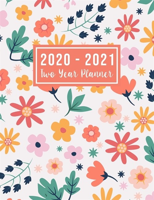 2020-2021 Two Year Planner: plan ahead two year monthly planner - 2020-2021 Monthly Planner Calendar - Jan 2020 - Dec 2021 - 24 Months Agenda Plan (Paperback)