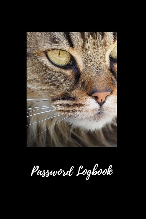 Password Logbook: Cat Cover On line Logbook Valuable Time-Saver Gift for Friends Ease of Use to Record Personal Internet Address & Passw (Paperback)