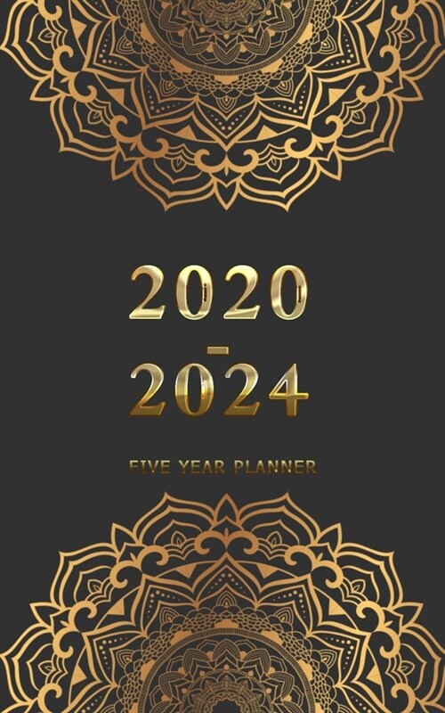 2020-2024 Monthly Planner Five Year Planner: 60 Months Yearly Planner Monthly Calendar with Federal Holidays, Personalized Planner, Password Log, Phon (Paperback)