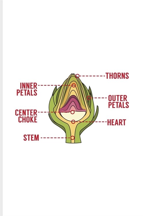 Thorns Inner Petals Outer Petals Center Choke Heart Stem: Funny Vegetable Art Undated Planner - Weekly & Monthly No Year Pocket Calendar - Medium 6x9 (Paperback)