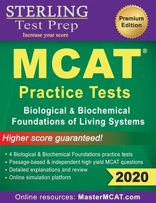 Sterling Test Prep MCAT Practice Tests: Biological & Biochemical Foundations of Living Systems (Paperback)