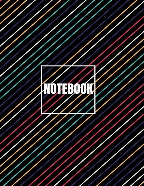 Notebook: rainbow night cover (8.5 x 11) inches 110 pages, Blank Unlined Paper for Sketching, Drawing, Whiting, Journaling & Doo (Paperback)