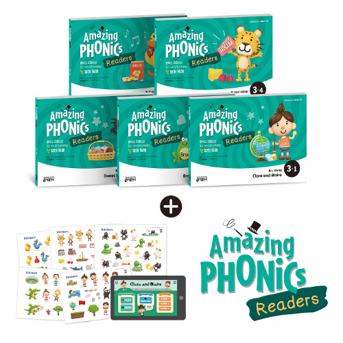 [중고] Amazing Phonics Readers Set 3 - 전5권