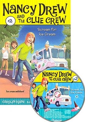 Nancy Drew and The Clue Crew #02 : Scream For Ice Cream (Paperback + MP3 CD)