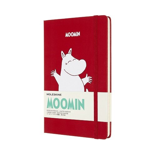 Moomin Moleskine Notebook Limited Edition Red Lined Paper