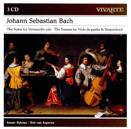[수입] 바흐: 무반주 첼로 전곡 & 하프시코드와 비올라 다 감바를 위한 소나타 BWV 1028, 1029  [3CD]
