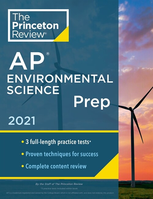 [중고] Princeton Review AP Environmental Science Prep, 2021: 3 Practice Tests + Complete Content Review + Strategies & Techniques (Paperback)