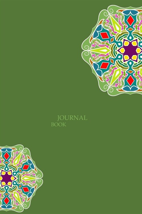 Journal Book: 6 x 9, 100 Pages, Unique Mandala Designs for Cover, Journal, Blank book, Recipe, Planner to Write in Classic Ruled Not (Paperback)