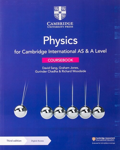 Cambridge International AS & A Level Physics Coursebook with Digital Access (2 Years) 3ed (Multiple-component retail product, 3 Revised edition)