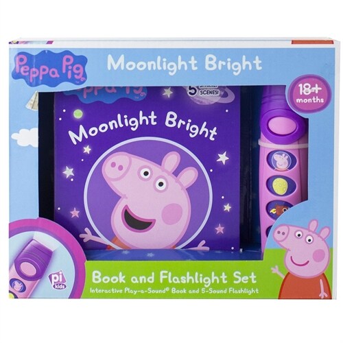 Peppa Pig Moonlight Bright: Book and Flashlight Set [With Flashlight] (Board Books)