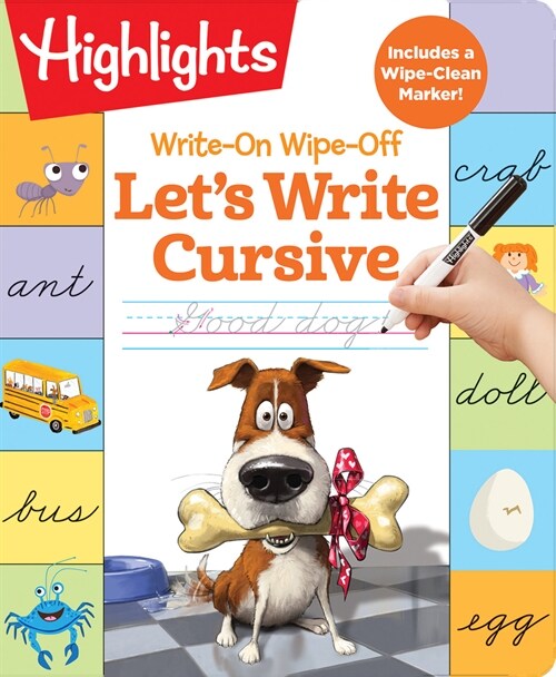 Write-On Wipe-Off Lets Write Cursive (Spiral)