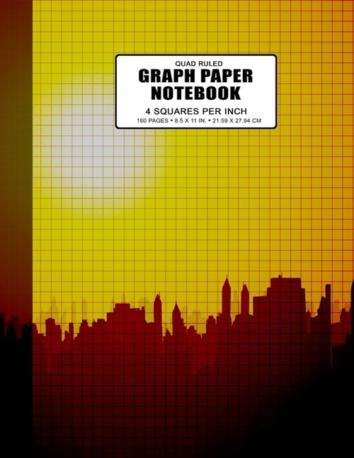 Quad Ruled Graph Paper Notebook 4 Squares Per Inch: Grid Paper Journal, 160 Pages, Large Size 8.5 x 11 Inches, Math Graph Notebook for Students (Paperback)