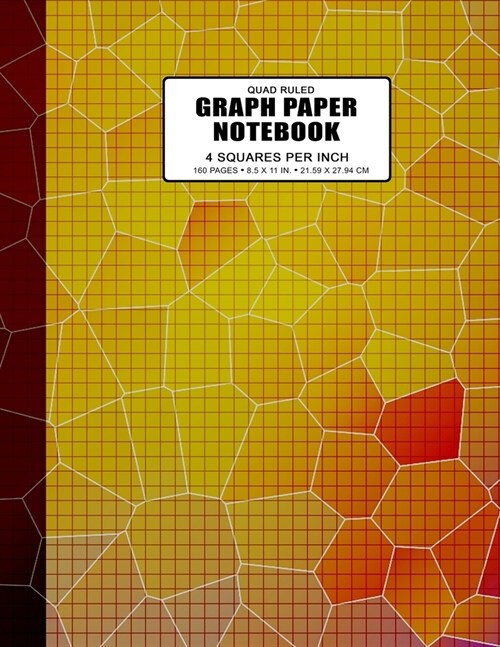 Quad Ruled Graph Paper Notebook 4 Squares Per Inch: Grid Paper Journal 4x4, 160 Pages, Large Size 8.5 x 11 Inches, Math Graph Notebook for Students (Paperback)