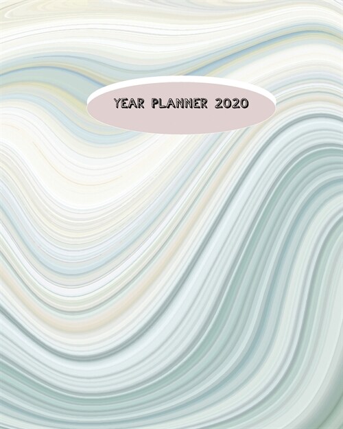 Year Planner 2020: Calendar Planner with 12 Month for Organizer Agenda & Diary, Inspirational Quotes, Schedule, Notebook Journal, and Bus (Paperback)