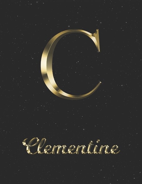 Clementine: 1 Year Daily Planner (12 Months) - Yellow Gold Effect Letter C Initial First Name - 2020 - 2021 - 365 Pages for Planni (Paperback)